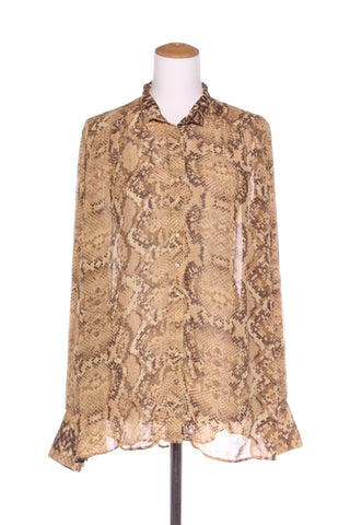 H&M - Snakeskin print viscose shirt! 10-14