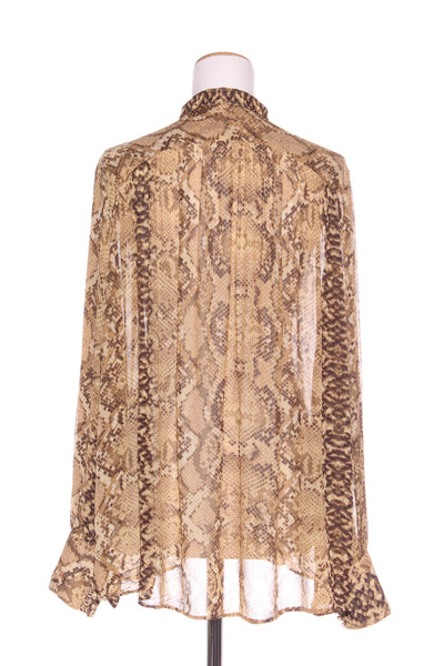 H&M - Snakeskin print viscose shirt! 10-14
