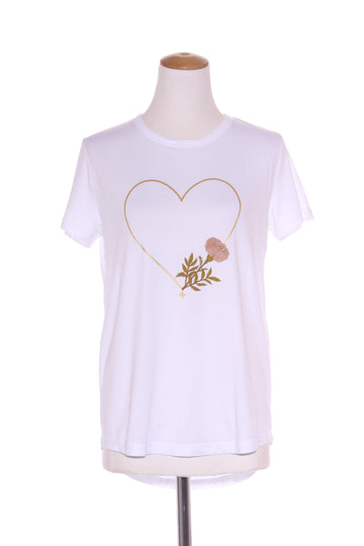 STELLA + GEMMA (LN) Golden heart + floral print tee! 10