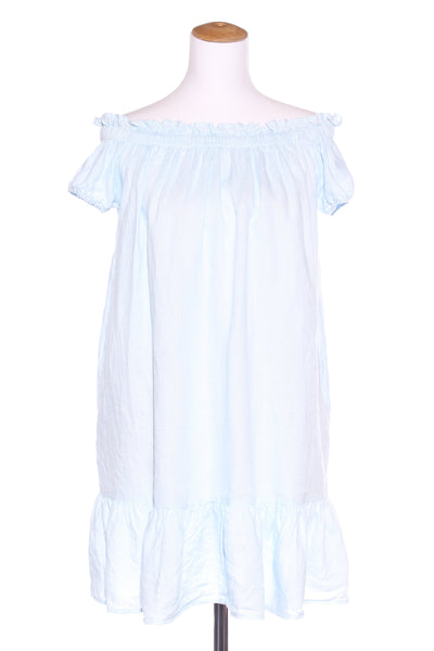 LJC - Linen Rhodes dress - Powder blue! 12