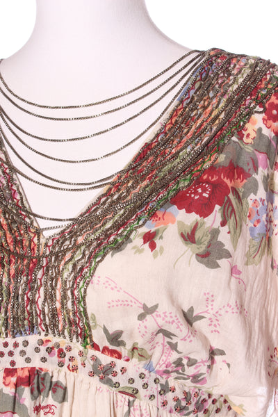 SIMONA BARBIERI - Necklace detail cotton floral dress! 10
