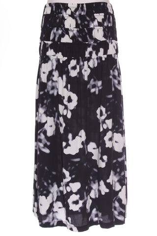 BRIARWOOD (NZ) Blurred print shirred waist maxi skirt! 14