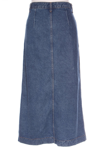 Made in Korea - Vintage button front denim midi skirt! 8
