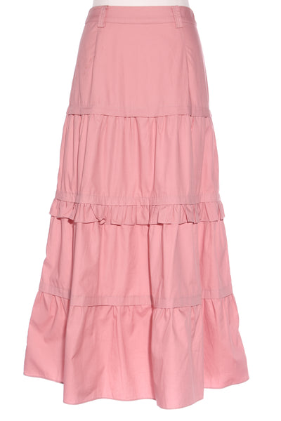 THE FATED - Cotton poplin tiered frill maxi skirt! 8