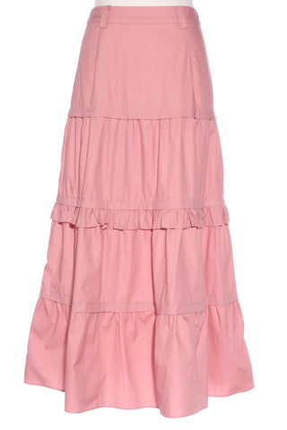 THE FATED - Cotton poplin tiered frill maxi skirt! 8