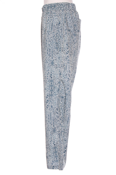 RIP SKIRT - Teal print casual travel pant! 12