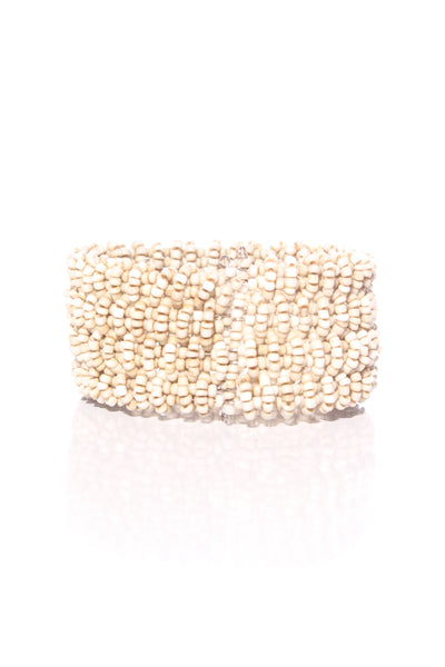 SILLS & C0 - Natural beaded cuff Bracelet - Adjustable