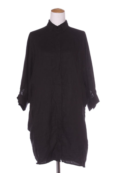 ANDREA & JOEN - French linen shirt dress + pockets! 12