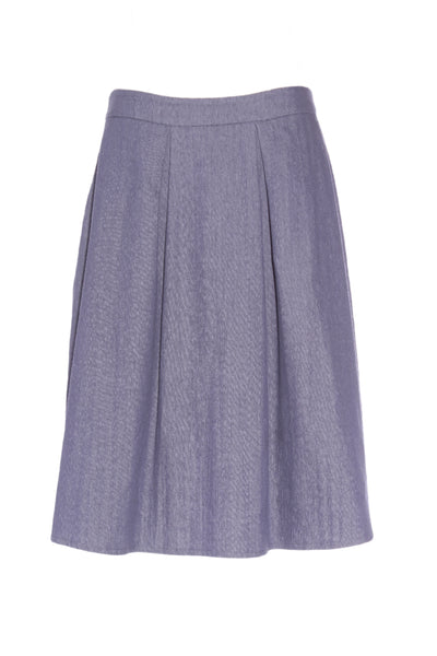 NIFE (PL) Chambray pleat skirt with pockets! 12