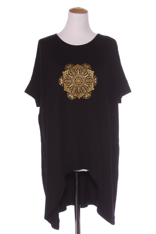 GAARD - Gold geometric print top! 10-16