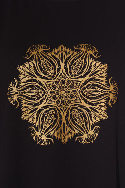 GAARD - Gold geometric print top! 10-16