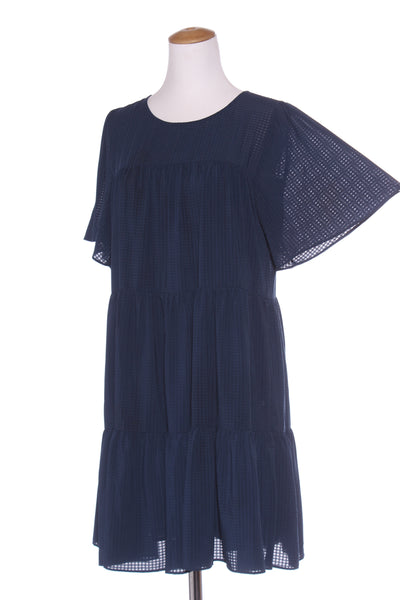 EMERGE - Navy gingham burnout dress! 14