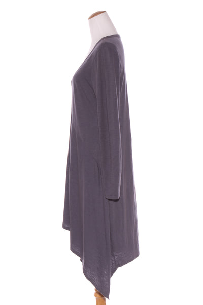 MAX - Peak hem cotton dress - Charcoal! 14