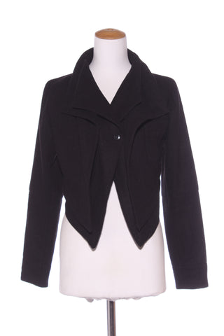 JORGE - Peak front wool blend crop trench! 10