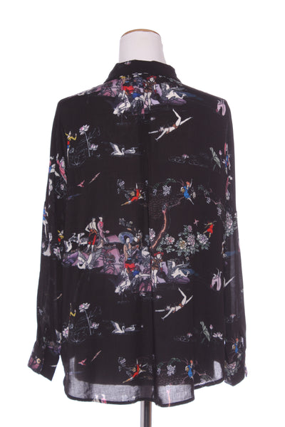 TANTRUM - Oriental print rayon shirt! 12