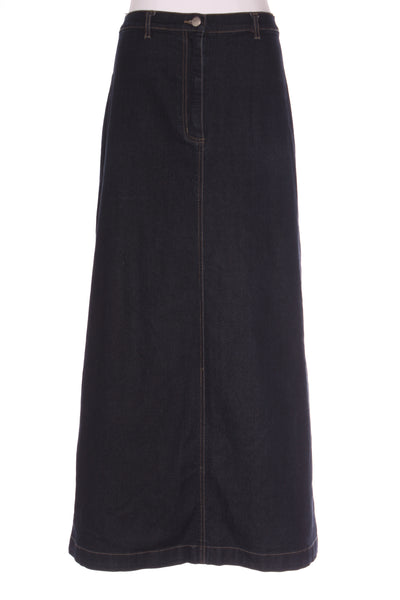 ONE FROM THE HEART - Dark denim maxi skirt! 12-14