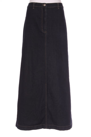 ONE FROM THE HEART - Dark denim maxi skirt! 12-14