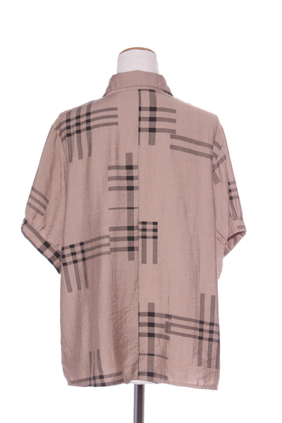 I ❤️ TEE (KOR) Plaid print S/S shirt! 1