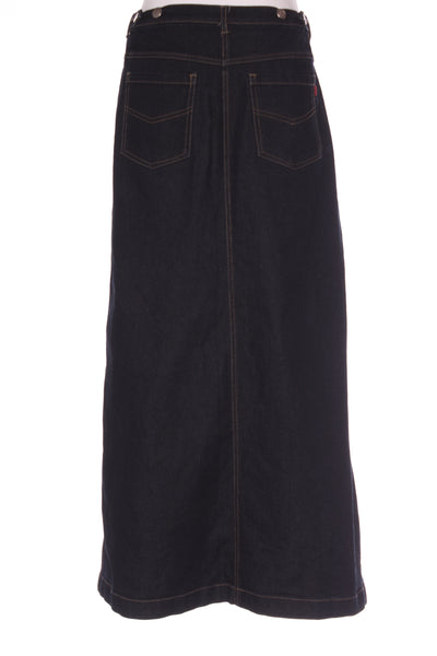ONE FROM THE HEART - Dark denim maxi skirt! 12-14