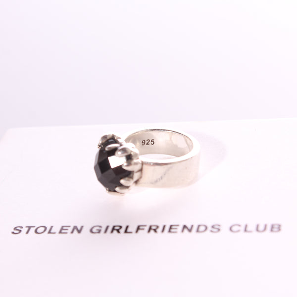 STOLEN GC - Moodstone heart silver ring!
