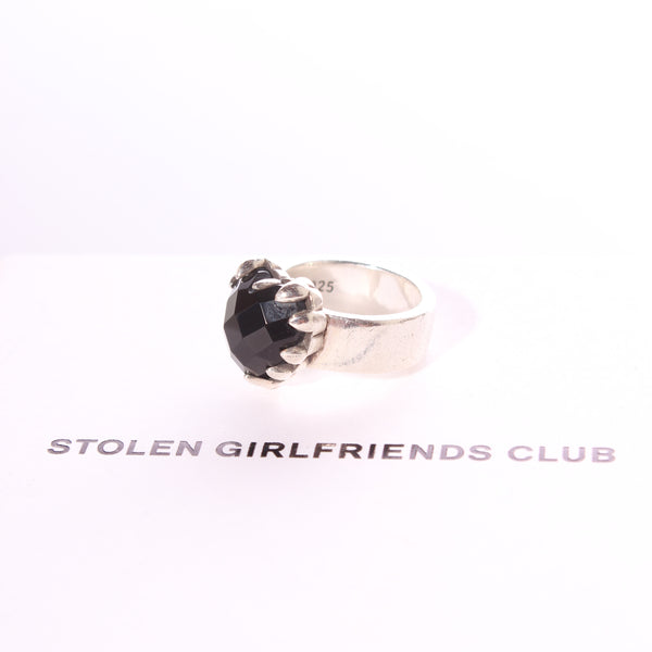 STOLEN GC - Moodstone heart silver ring!