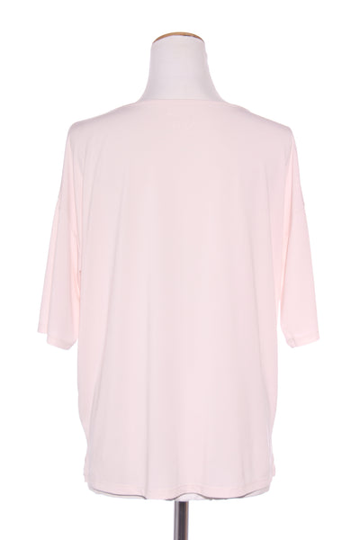 JUVIA - Blush pink relaxed viscose top! 10-12
