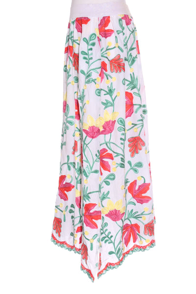 CURATE By Trelise - Embroidered floral cotton midi skirt! 12-14