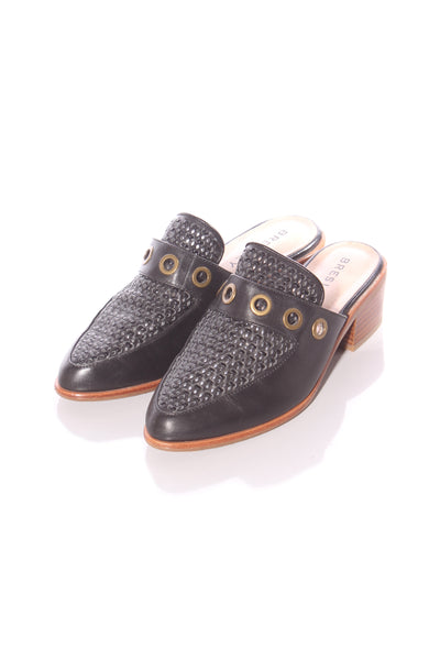 BRESLEY - Woven leather mules! 37