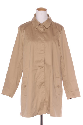 CAPTURE (BN) Polka dot lined cotton coat - Beige! 16