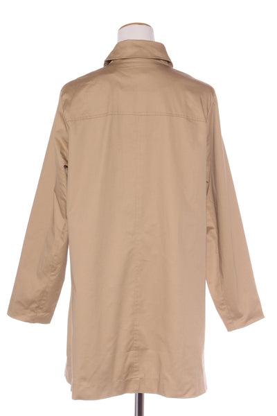 CAPTURE (BN) Polka dot lined cotton coat - Beige! 16