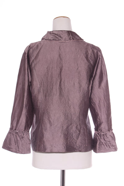 VERGE - Vintage mauve dupion cross dye silk jacket! 14