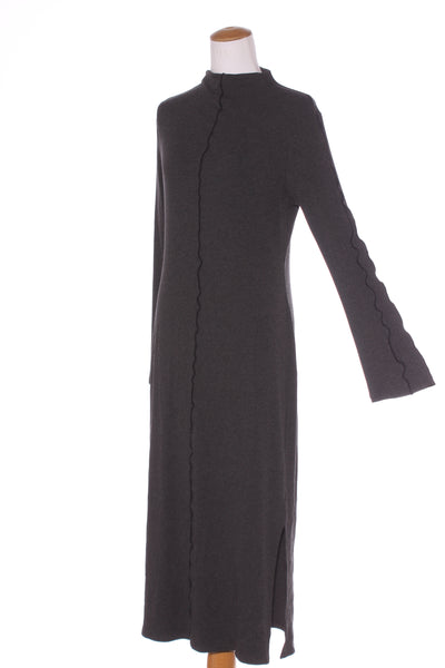 MOOCHI 6&7 (BN) Hush rib midi dress - Charcoal! 12