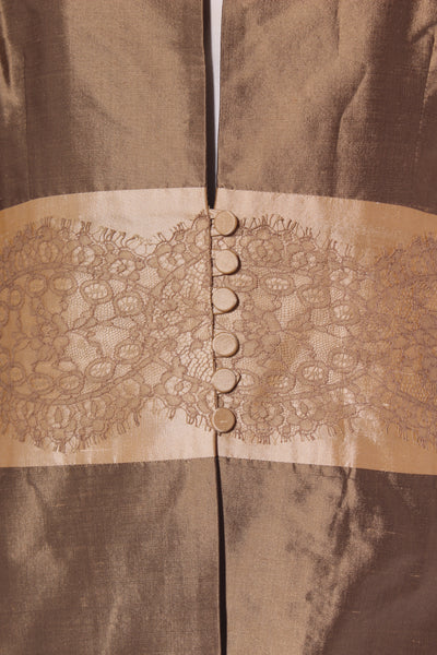 GEORGE (AU) Vintage silk jacket - Dark gold! 14