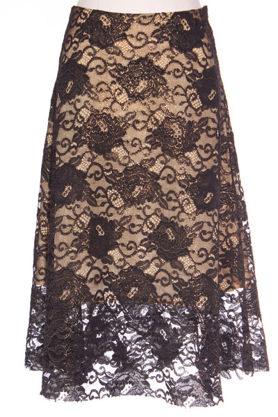 WILSON TROLLOPE (NZ) Gilded lace A line skirt! 10