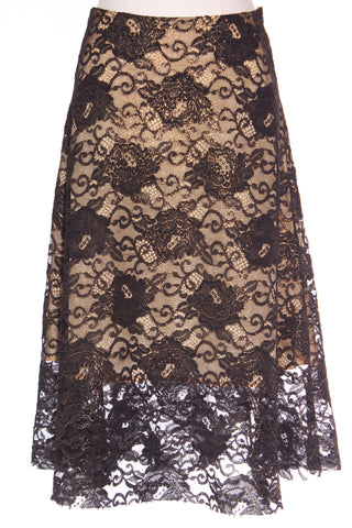 WILSON TROLLOPE (NZ) Gilded lace A line skirt! 10