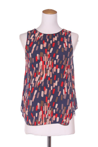 BODEN - Navy print tank! 6-8