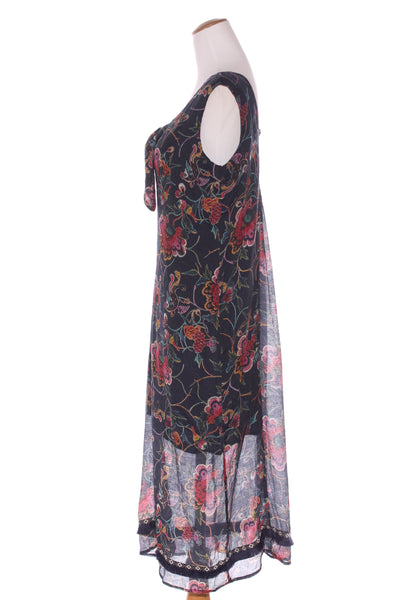 LIBERTINE - Floral + bird print midi dress! 12
