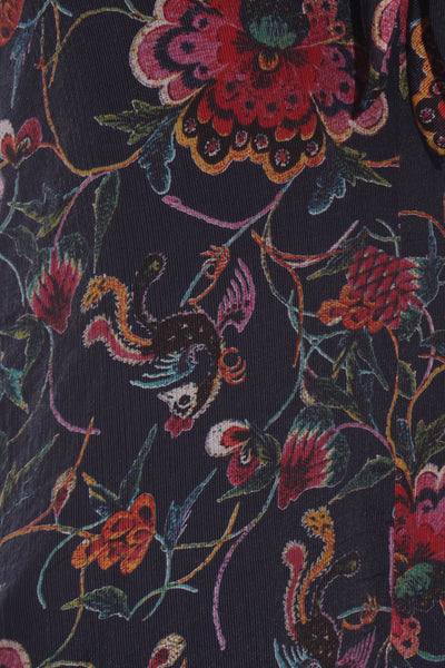 LIBERTINE - Floral + bird print midi dress! 12