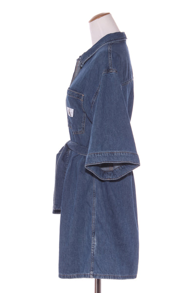 CALVIN KLIEN - Belted denim shirt dress! 14