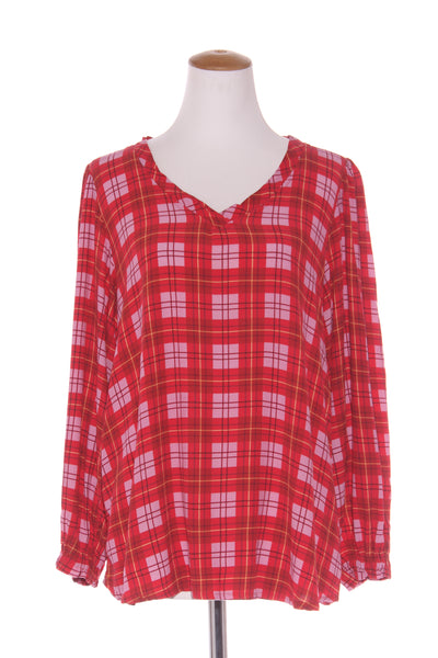 BRIARWOOD - Plaid Addison blouse - Red/lilac! 14
