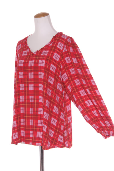BRIARWOOD - Plaid Addison blouse - Red/lilac! 14