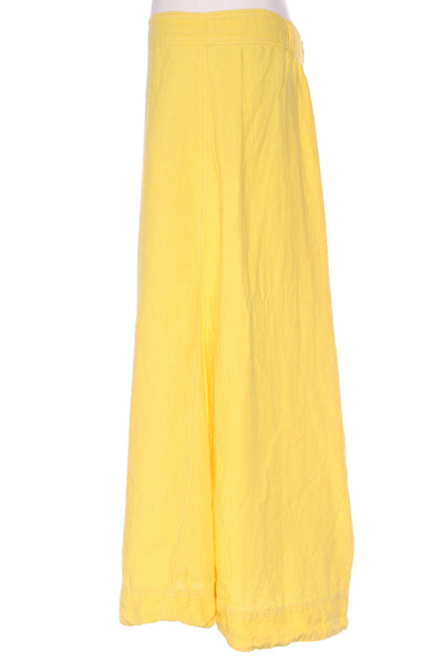 SILLS (NZ) Yellow linen maxi skirt! 16