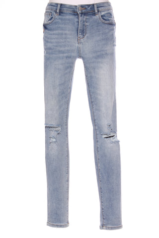 SHINE ON - Distressed light blue jeans! 8