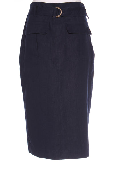 WITCHERY (BN) Heavy linen belted pencil skirt! 10