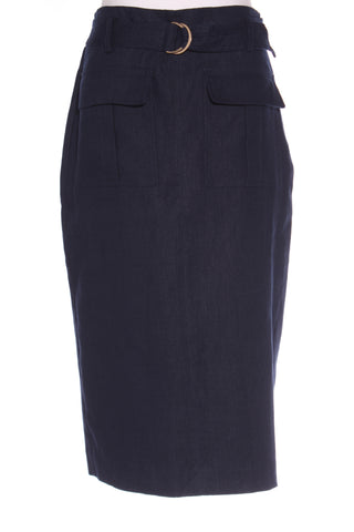 WITCHERY (BN) Heavy linen belted pencil skirt! 10