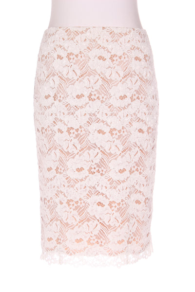 WITCHERY - Nude lace pencil skirt! 10