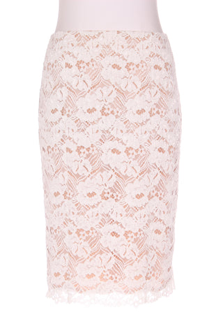 WITCHERY - Nude lace pencil skirt! 10