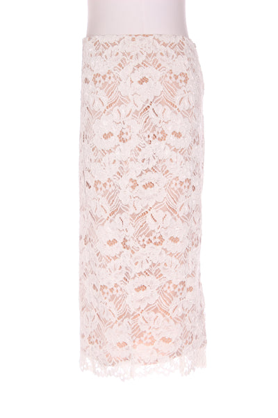 WITCHERY - Nude lace pencil skirt! 10