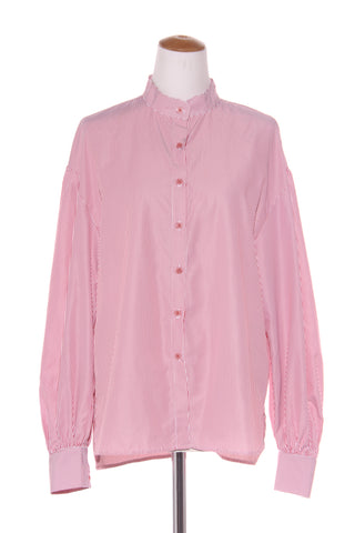 HEIDI FRANK - Red pinstripe shirt! 14