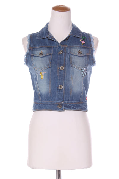 EMILY - Applique crop denim vest! 8